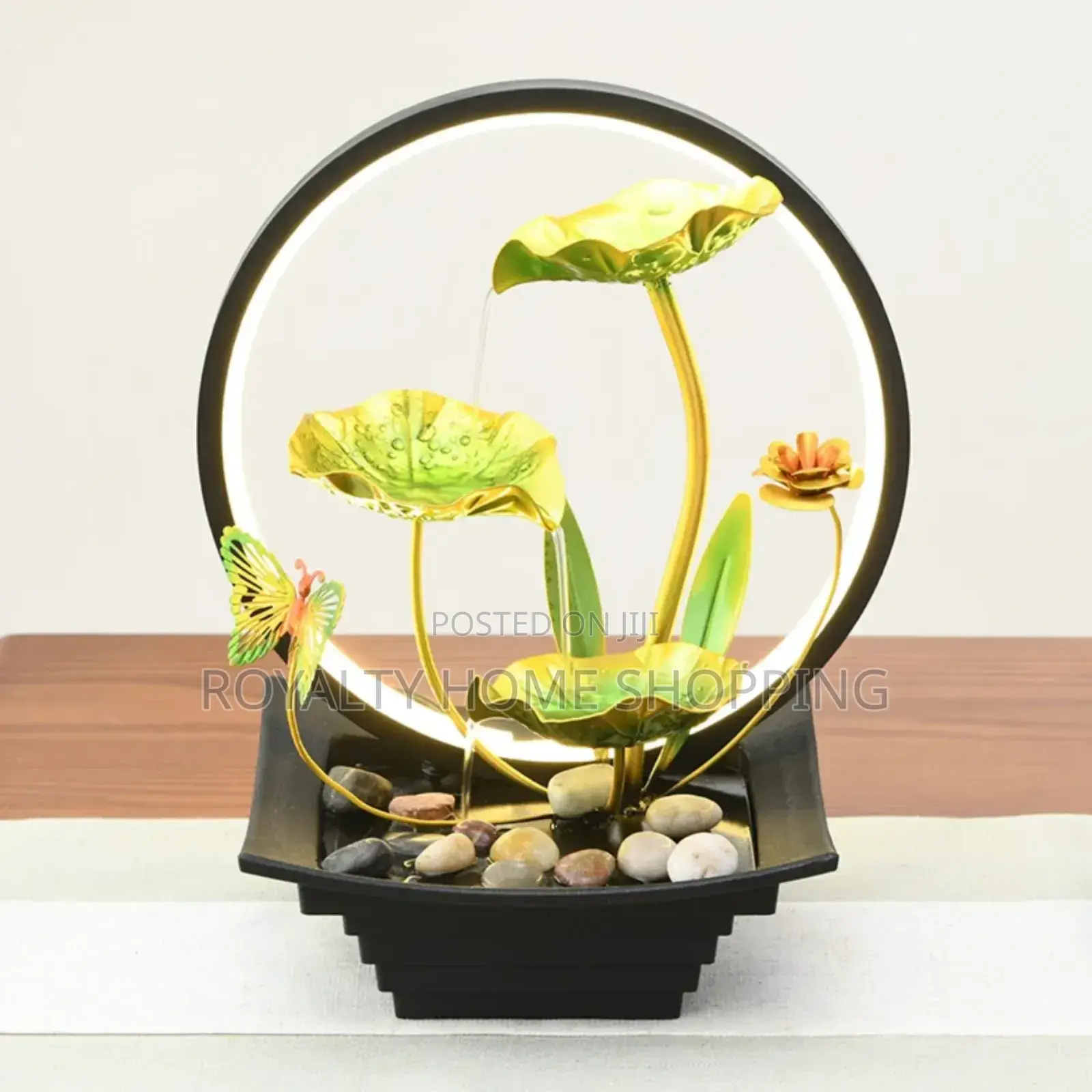 Water Fountain With Ring Light
