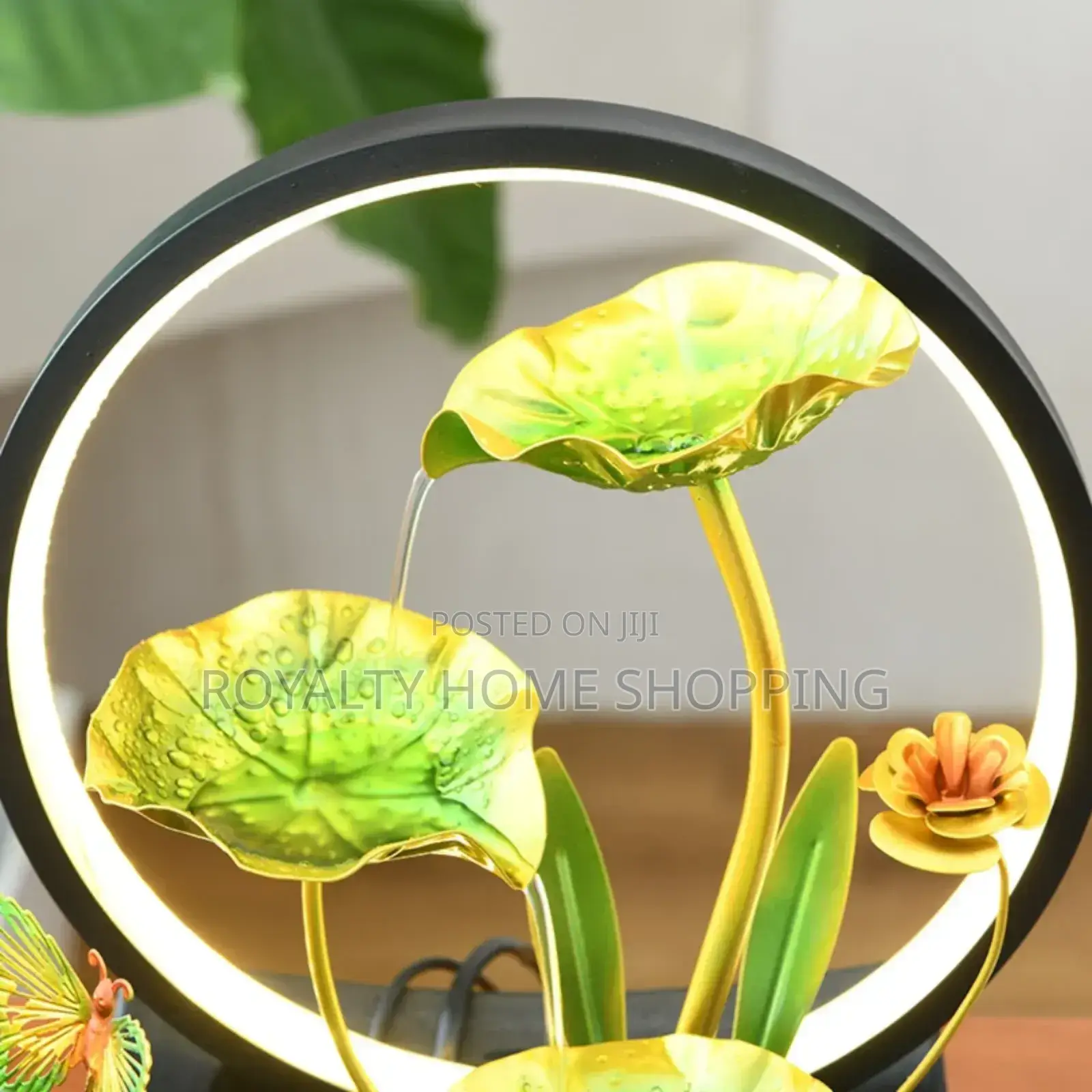Water Fountain With Ring Light