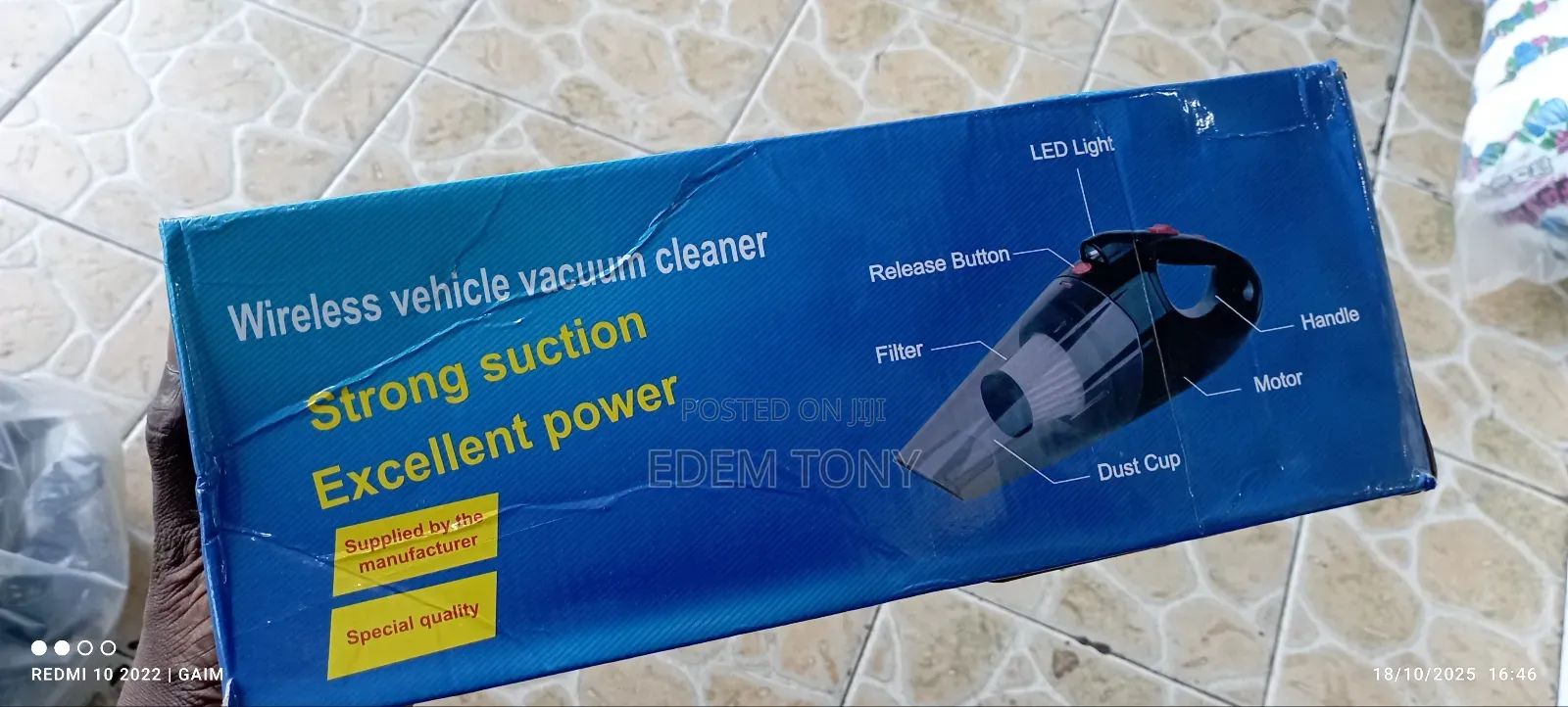 Wireless Vehicle Vacuum Cleaner