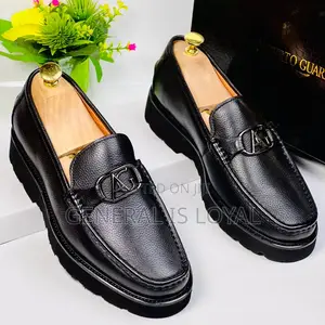 Alberto Gilardino Black Mens Leather Shoe