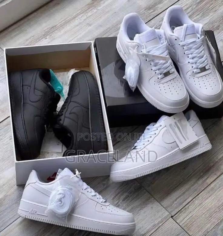 This Is Original Nike Air-Force 1 Triple All Black Sizes 40-41-42-45.