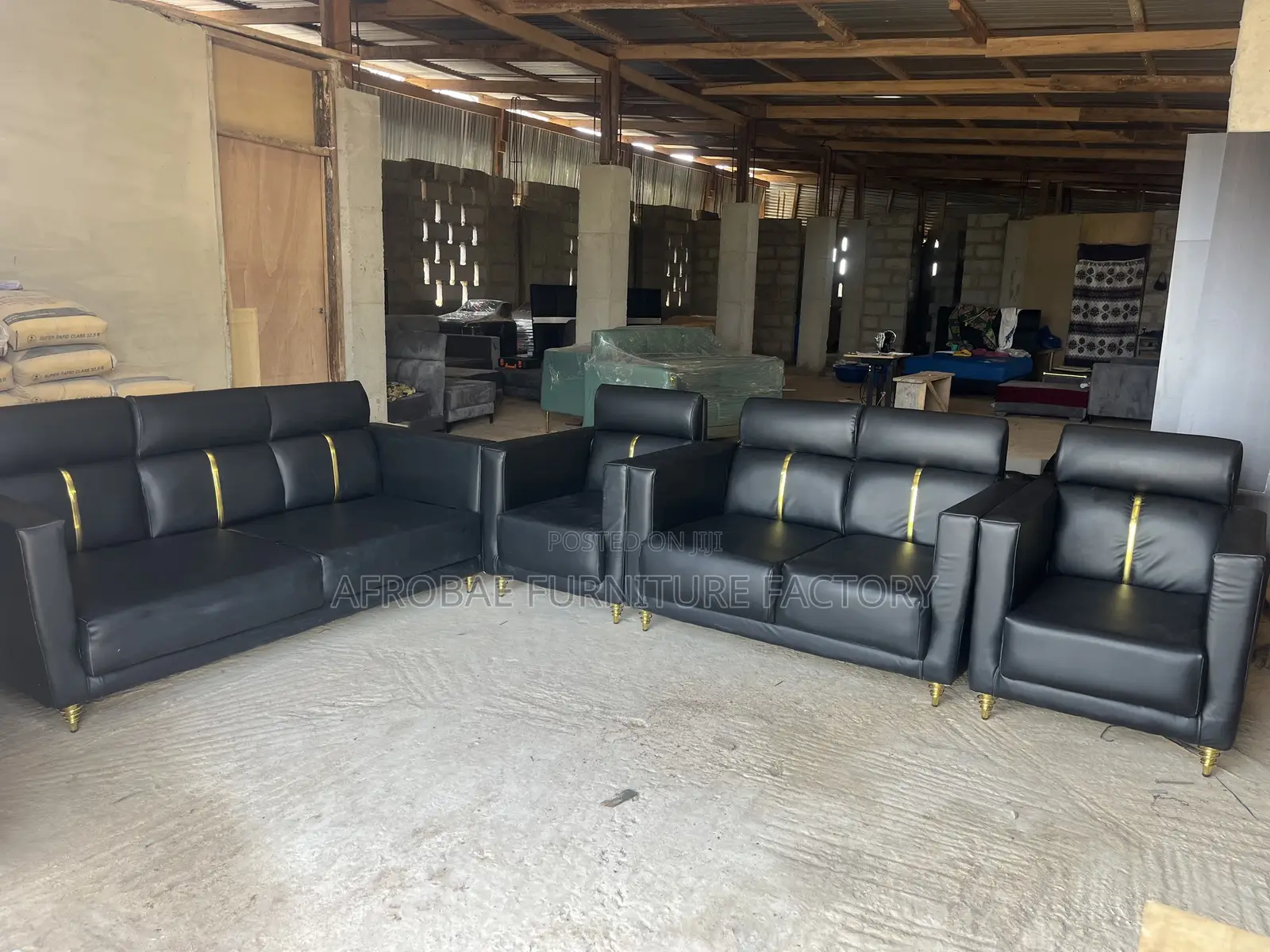 Premium Leather Sofa Set