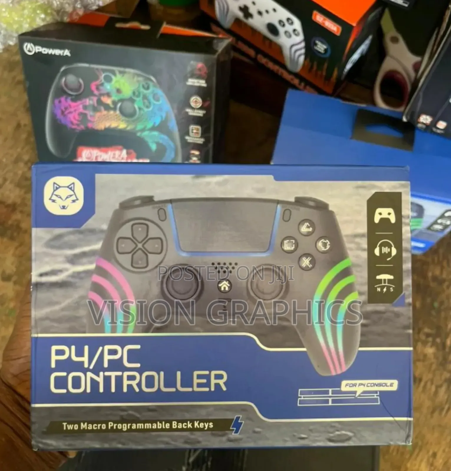 Ps4/Pc Advance Wireless RGB Gaming Controller