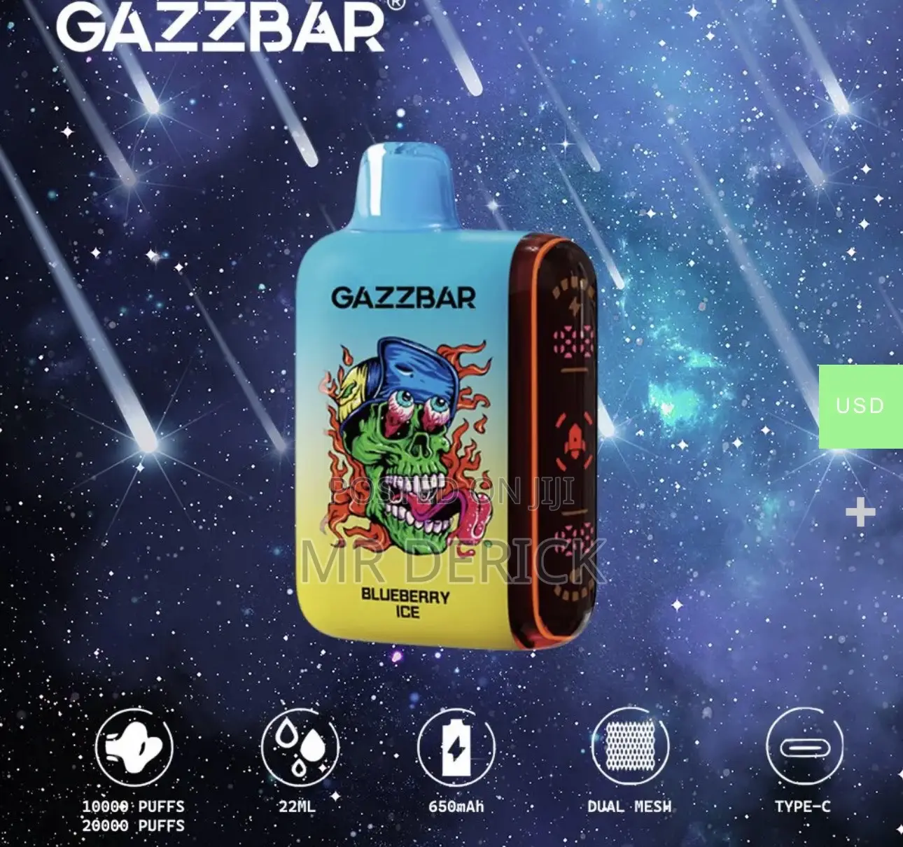 Gazzbar Rocket 20000 Puffs Vape Dual Mesh Disposable E-Cigarette