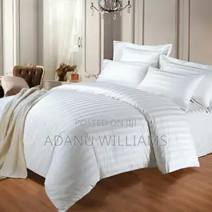 Top Notch Royal Stripe King Size Duvet Set With Cover ( 8pcs Set)