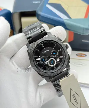 Fossil Machine Chronograph Black Ion-plated Stainless  Men's Watch