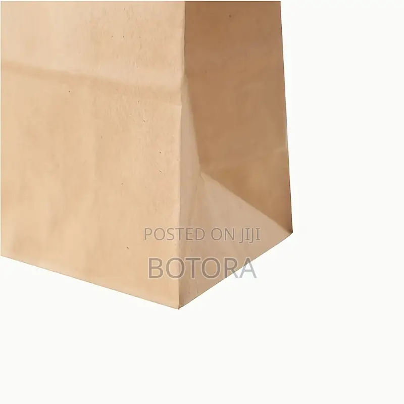 10pcs Of Brown Kraft Paper Gift Bags With Handles
