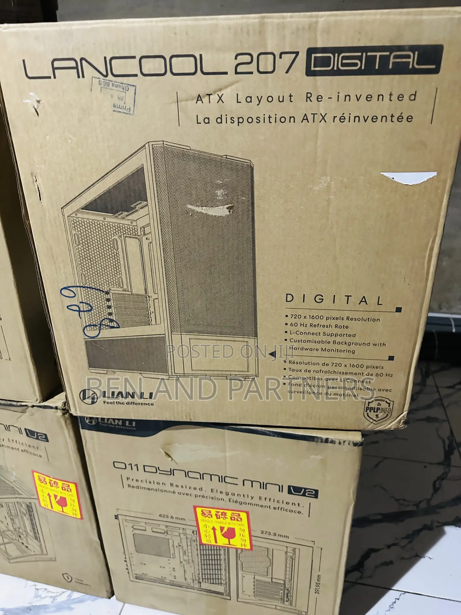Lianli Lancool 207 Digital Premium Pc Case + 4 Fans