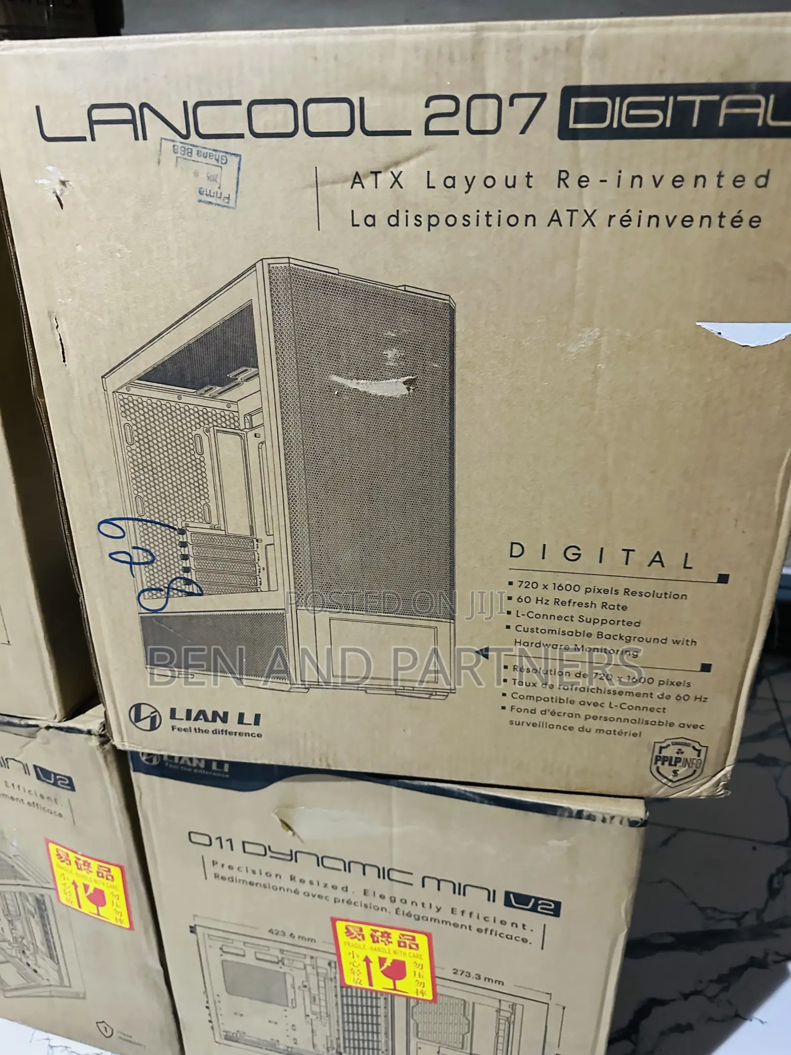 Lianli Lancool 207 Digital Premium Pc Case + 4 Fans
