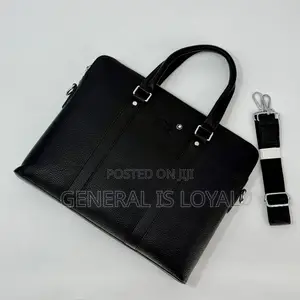 Mont Blanc Pure Leather Laptop And Office Bag