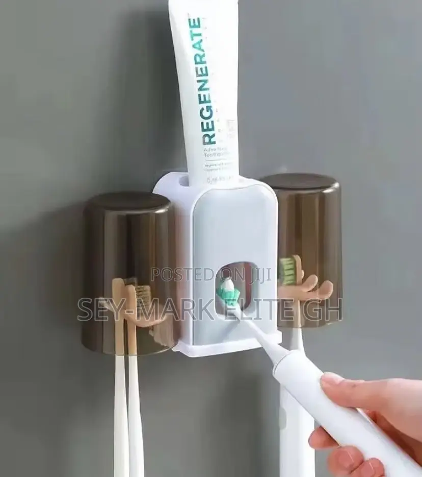 Automatic Toothpaste Dispenser And Brush Holder