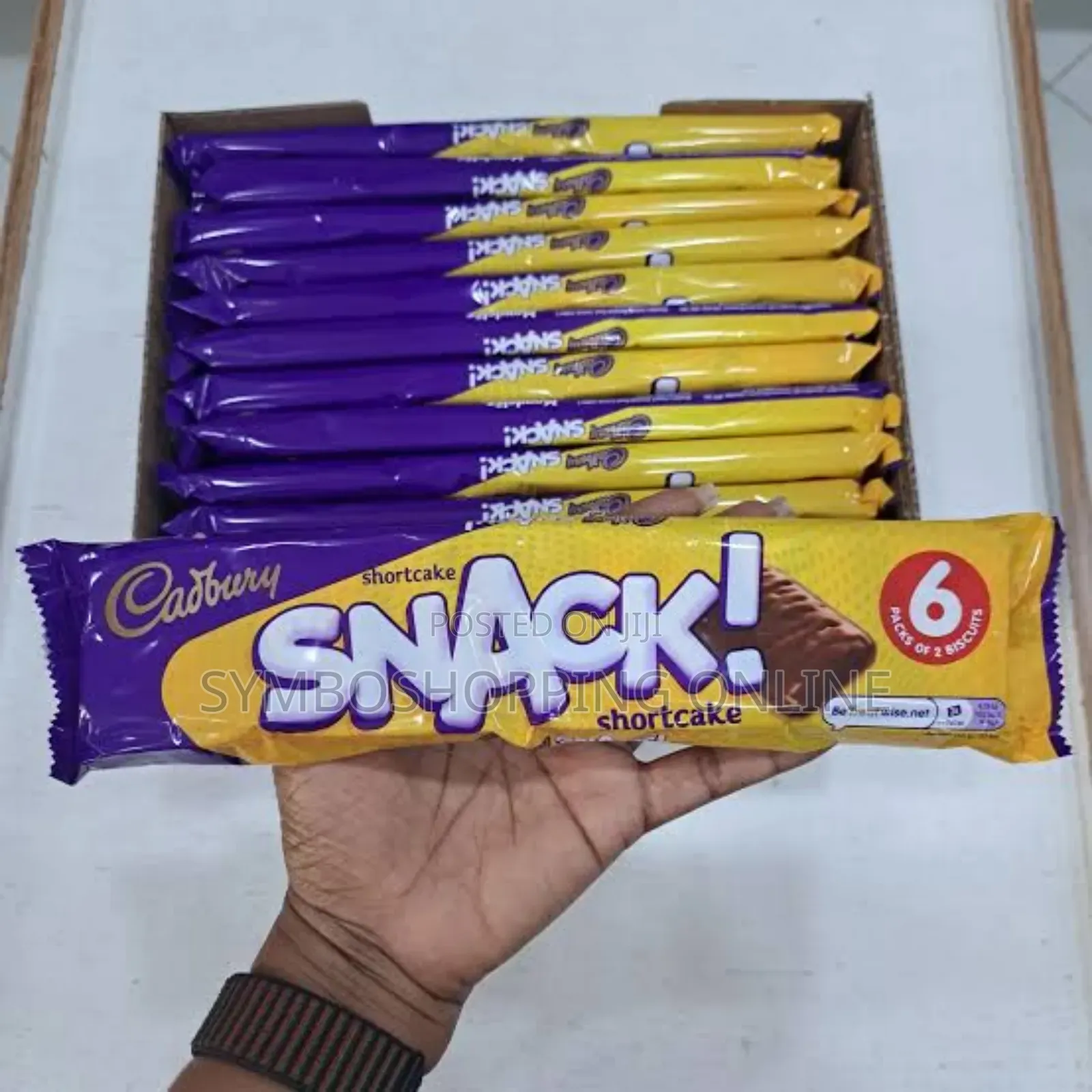 Cadbury Snack Shortcake Chocolate Biscuits 6 120g