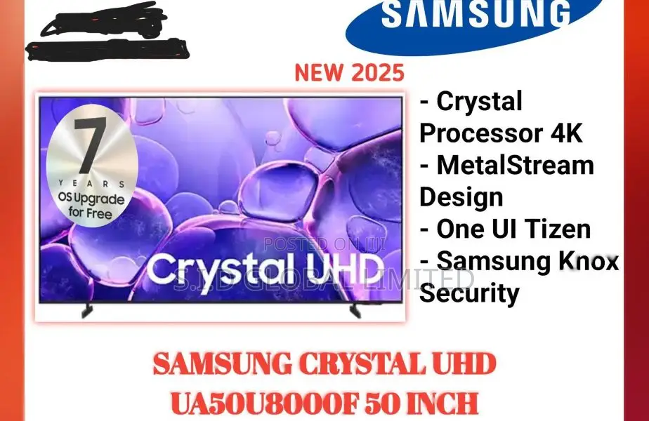 Samsung 50" Ua50u8000f Crystal Uhd 4k Smart Tv