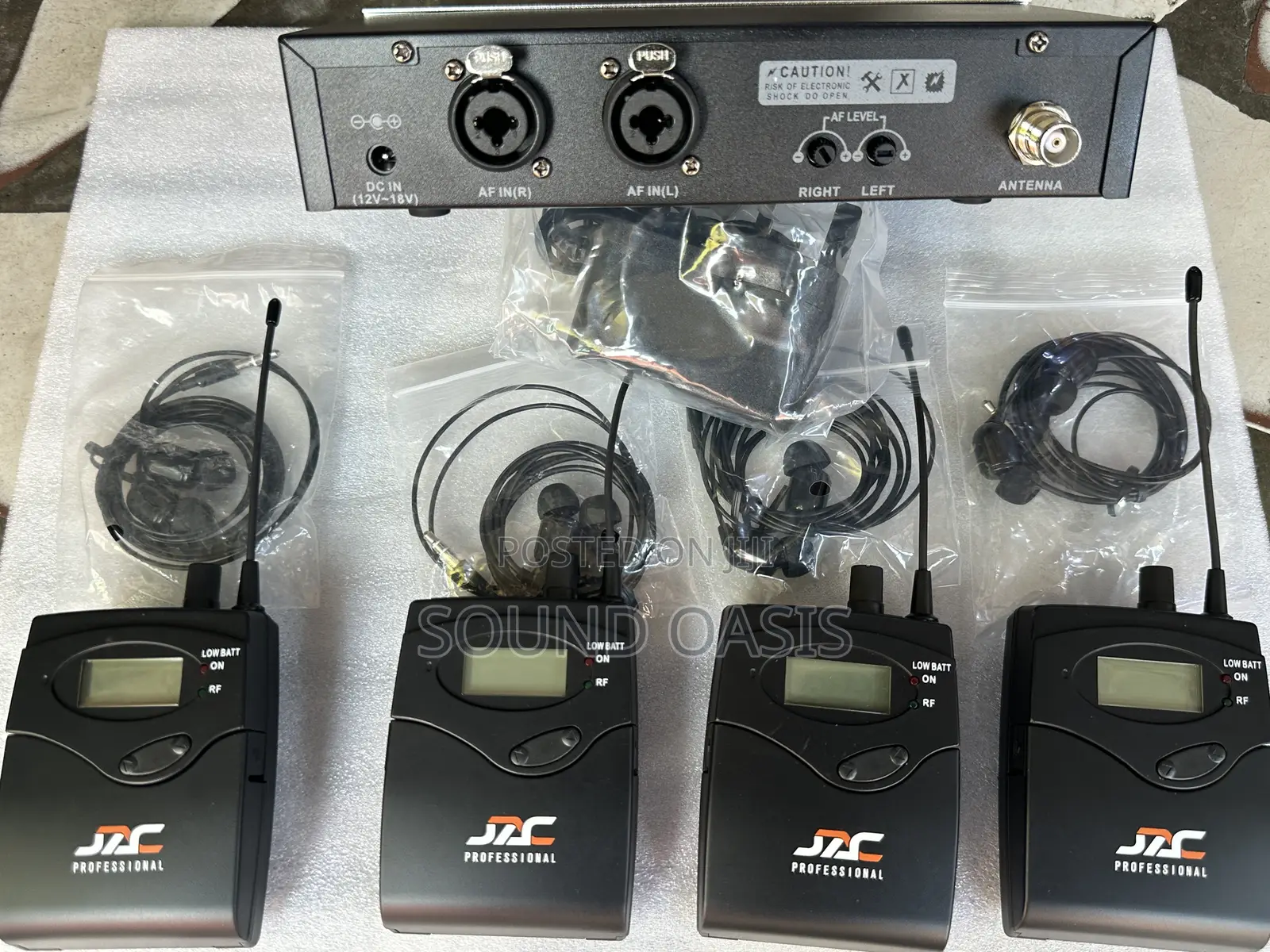 Jac Professional 4 In 1 Wireless In-ear Monitor System