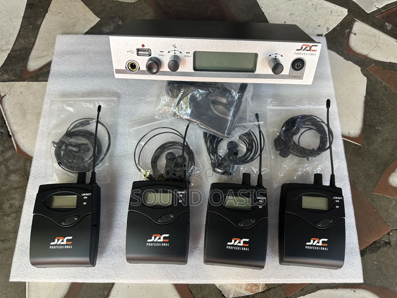 Jac Professional 4 In 1 Wireless In-ear Monitor System