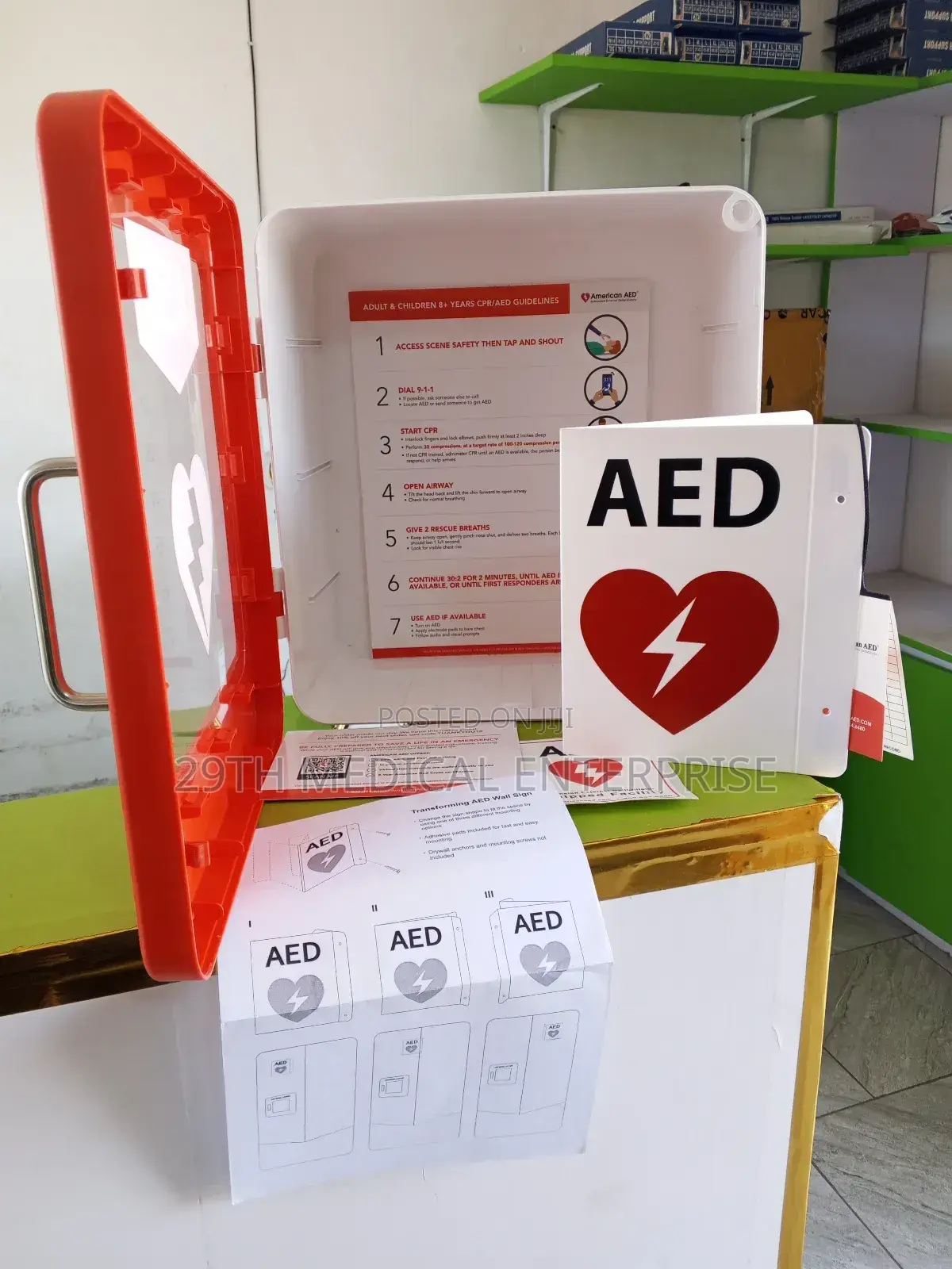 Aed Defibrillator Cabinet (Plastic)