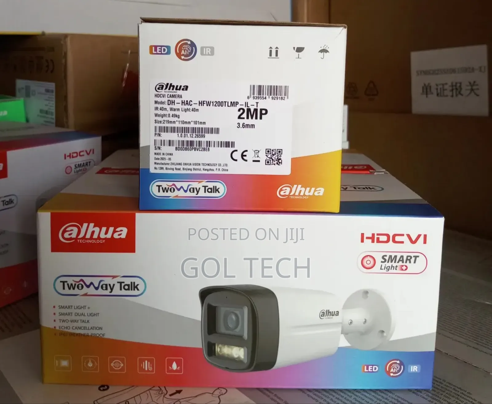 Dahua Analog Camera 2 Way Audio Smart Light Dh-Hac-Hfw1200tlmp-Il-T