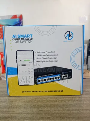 8 Port Poe Switch Ai Smart Cloud Managed Poe Switch
