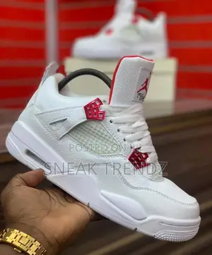Air Jordan R4 Og White Metallic Red