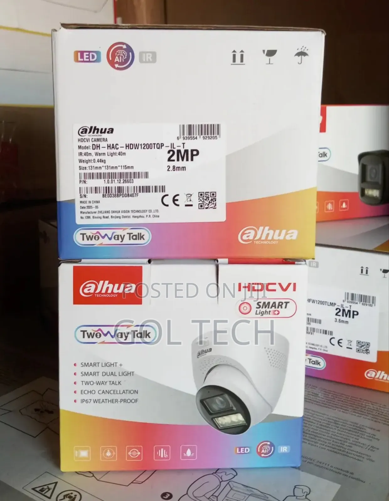 Dahua 2 Way Audio Camera With Smart Light Dh-Hac-Hdw1200tqp-Il-T Dome