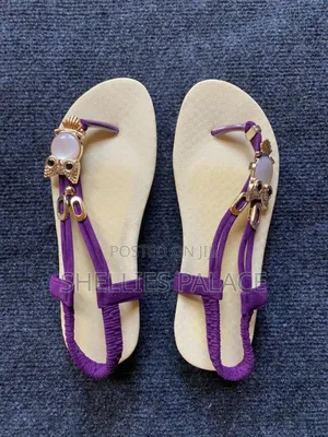 Women's Gem Stone Flat Sandals Shoes Bohemian Summer Beach