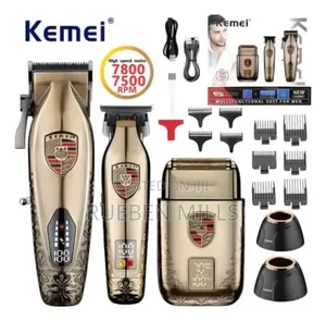 Kemei Km-2360 Hot Sale Three in One Set Electric Barbering Machine