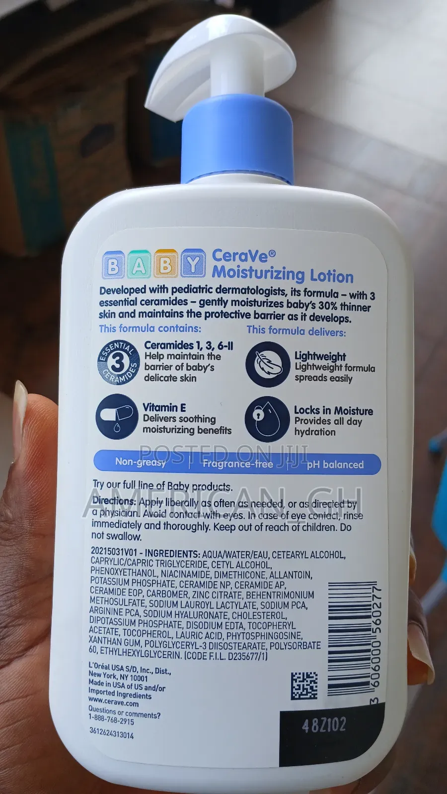 Cerave Moisturizing Baby Lotion, 473ml