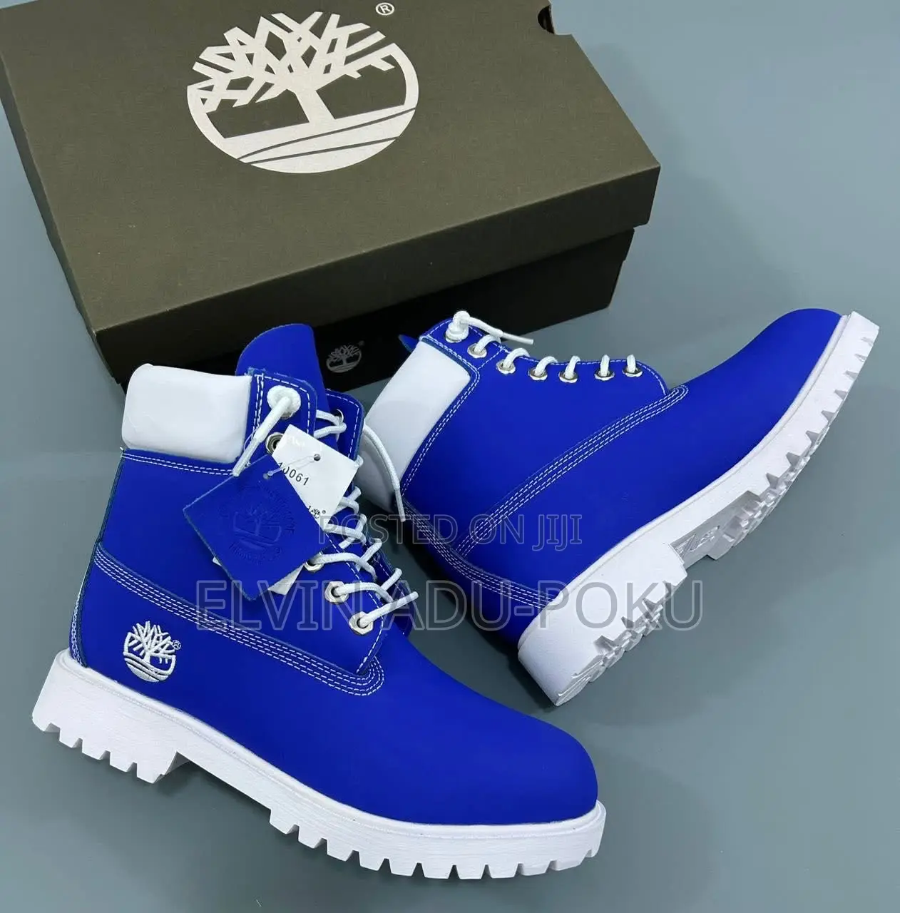 Timberland 6 Inch Boots “ Blue/White”