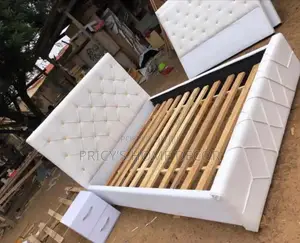 White Bedframe and Side Drawer Available