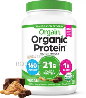 Orgain Organic Vegan Protein Powder, Chocolate Peanut Butter - 21g