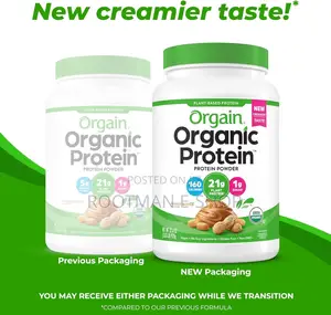 Orgain Organic Vegan Protein Powder, Chocolate Peanut Butter - 21g