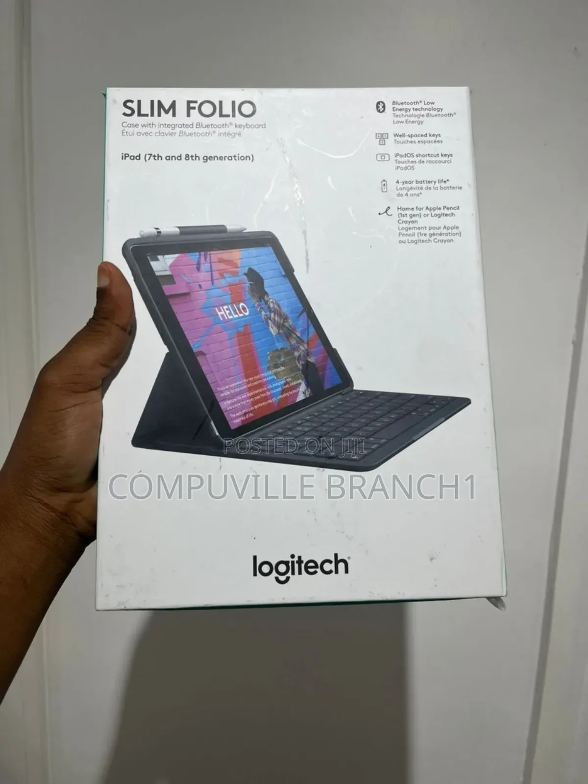 Logitech Slim Folio (7th and 8th Gen) Keyboard