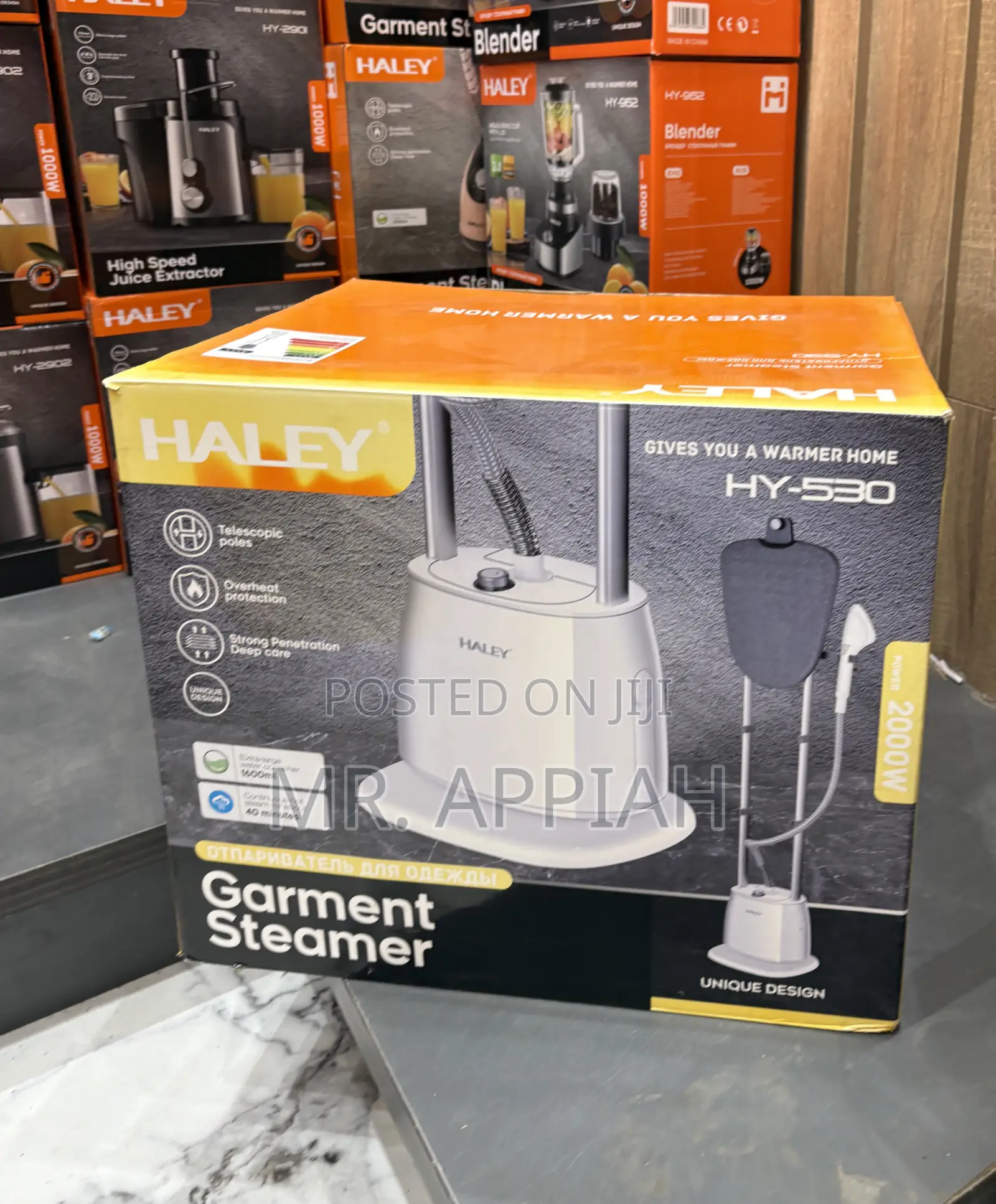 Quality Yet Affordable Haley-Hy-530 2200watt Garment Steamer.