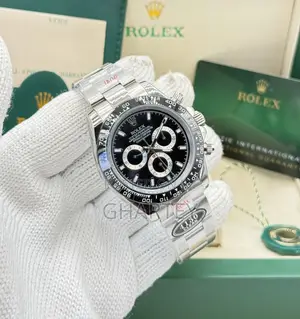 Rolex Daytona Black Dial Stainless Steel Mechanical Luxury Men Watch