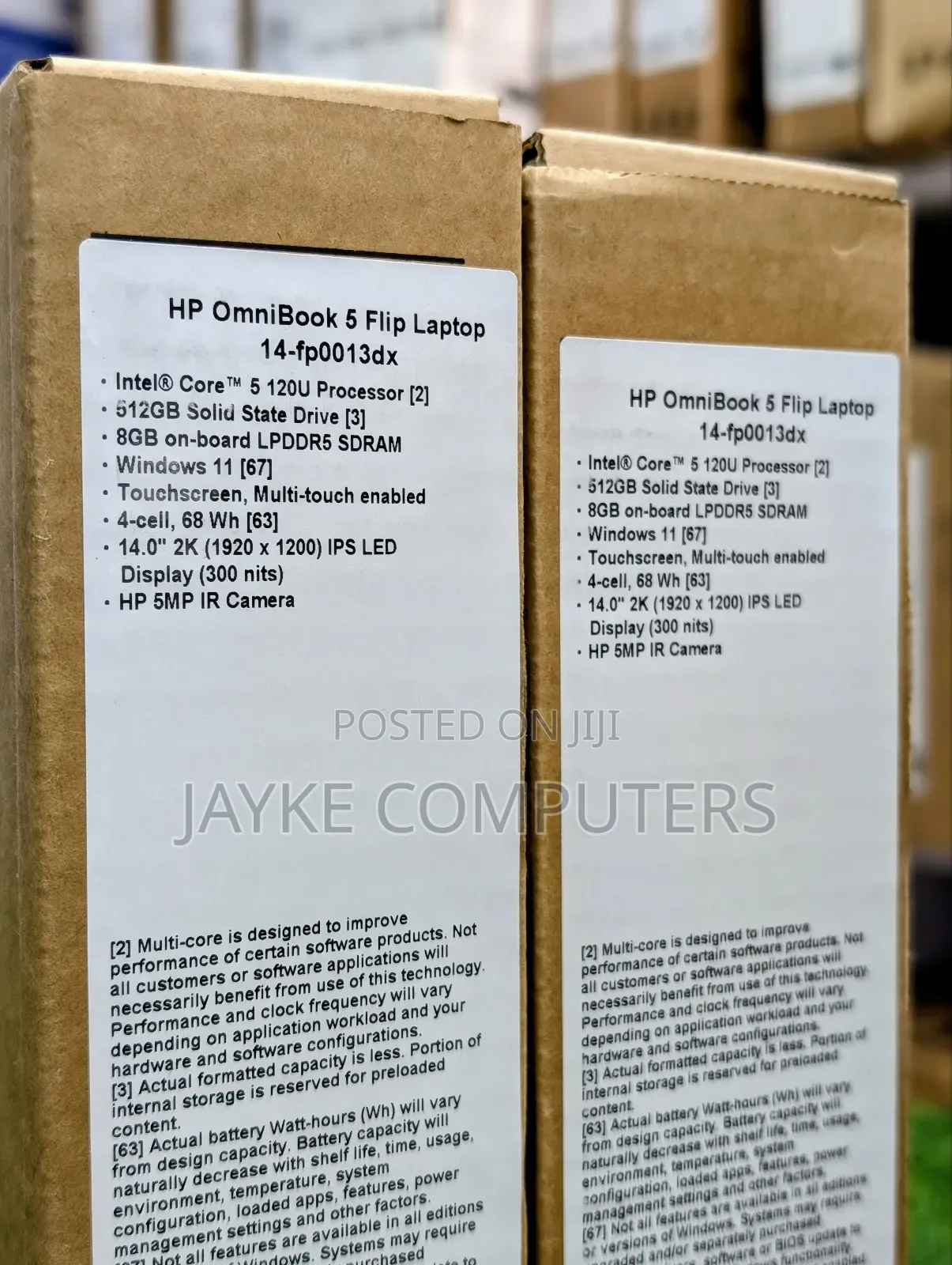New Laptop HP OmniBook 5 Flip 8GB Intel Core 5 SSD 512GB