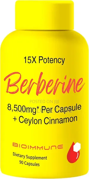 Bioimmune Berberine 15x Potency 8,500mg + Ceylon Cinnamon