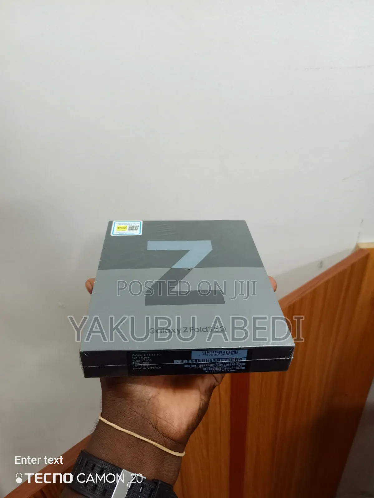 New Samsung Galaxy Z Fold 3 256 GB Black