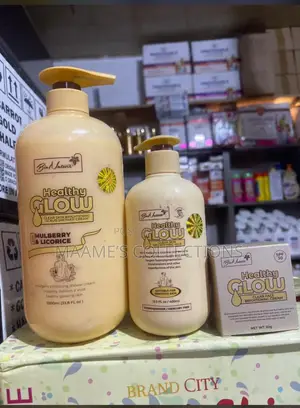 Healthy Glow Clear Skin Brightening Set(Shower Gel, Lotion,Face Cream)