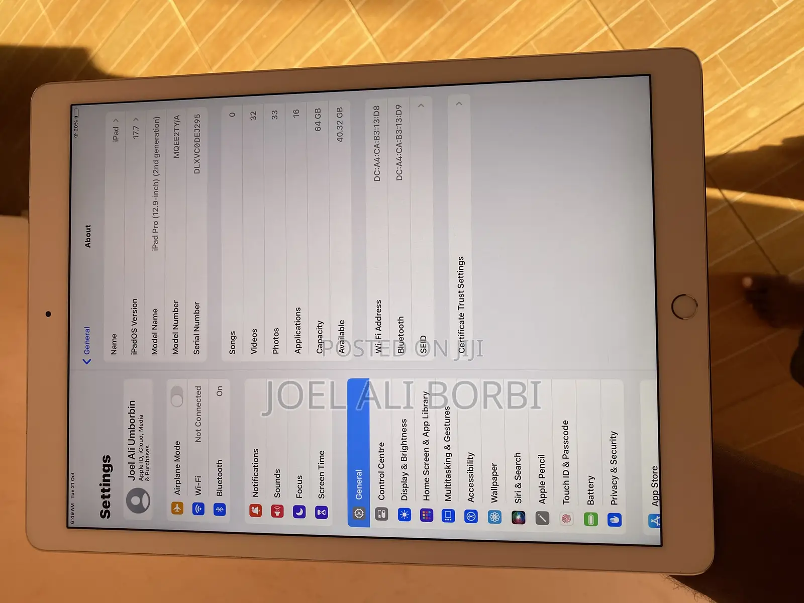 Apple iPad Pro 12.9 (2017) 64 GB White