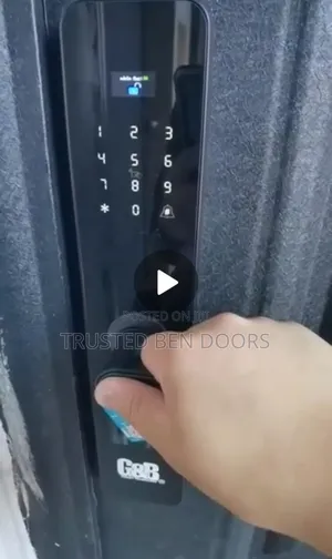 Biometric Smart Door Lock For Security And Wooden Doors