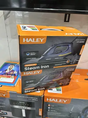 High Quality 2400 Watts Haley Hy-2062 Steam Iron Gold \