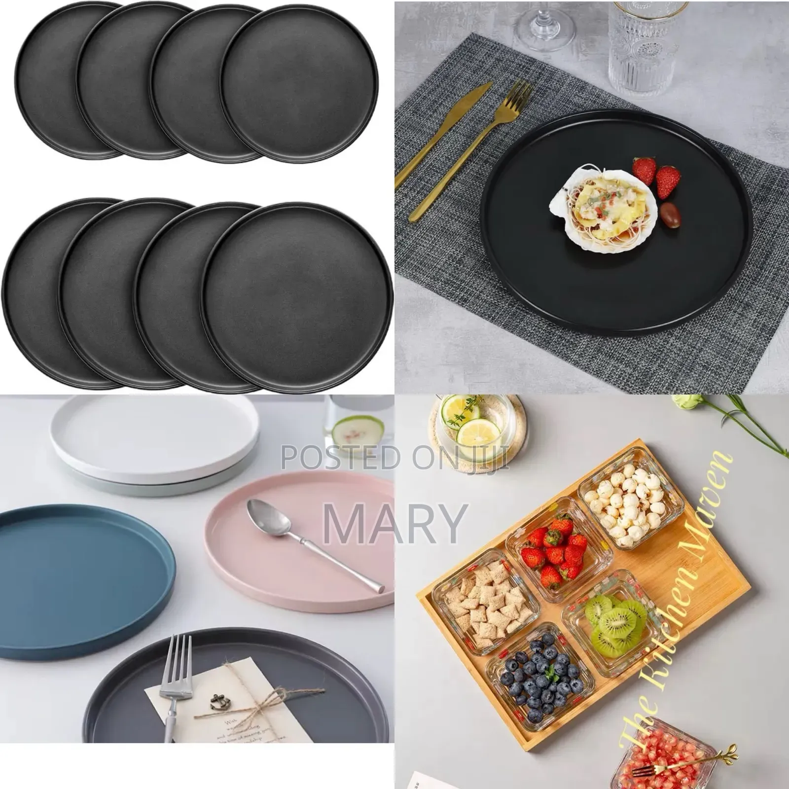 2pcs Ceramic Plates High Quality