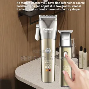 Super 2 in 1 Rechargeable Hair Clippers Km-1733