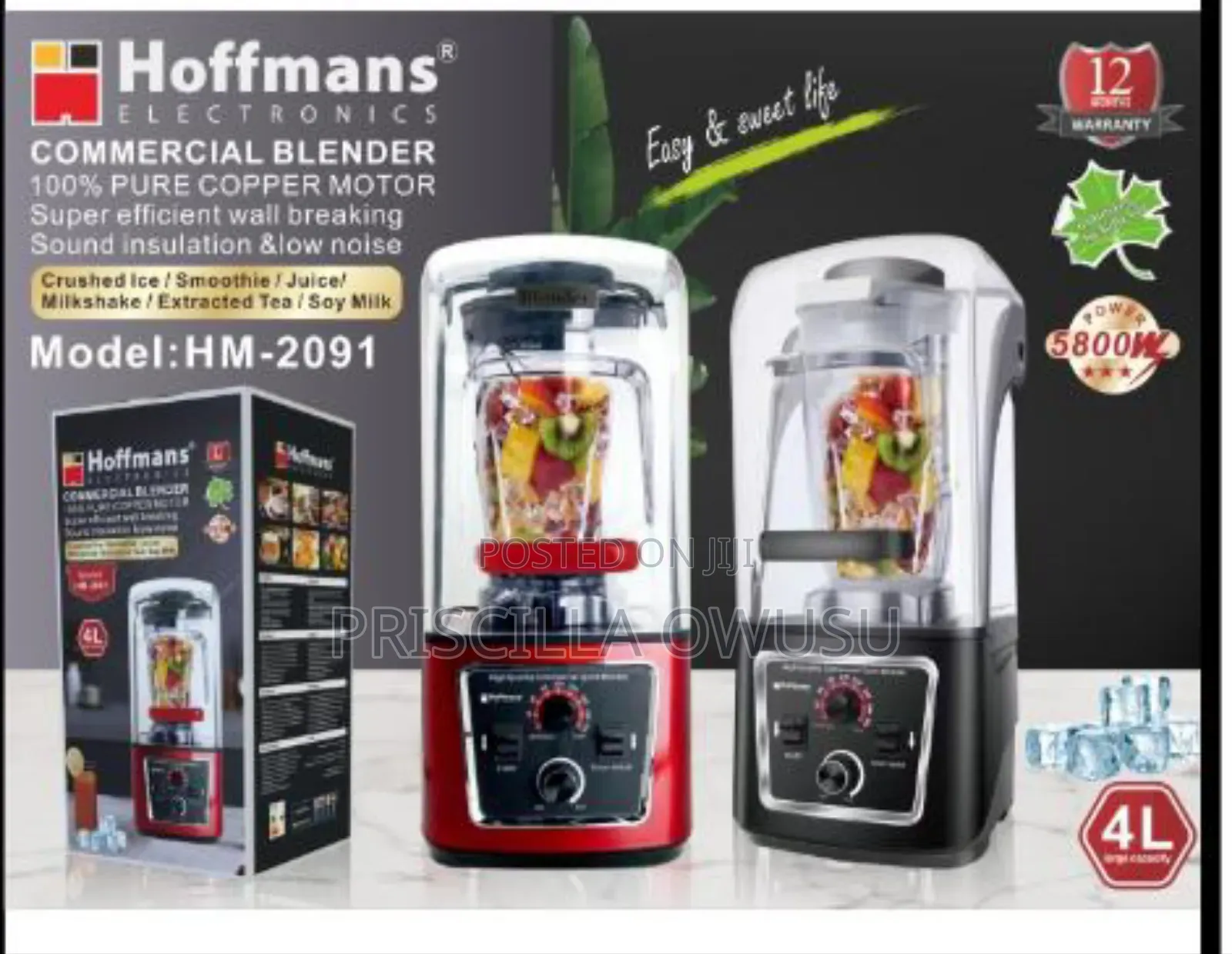 Hoffman 4l Commercial Blender