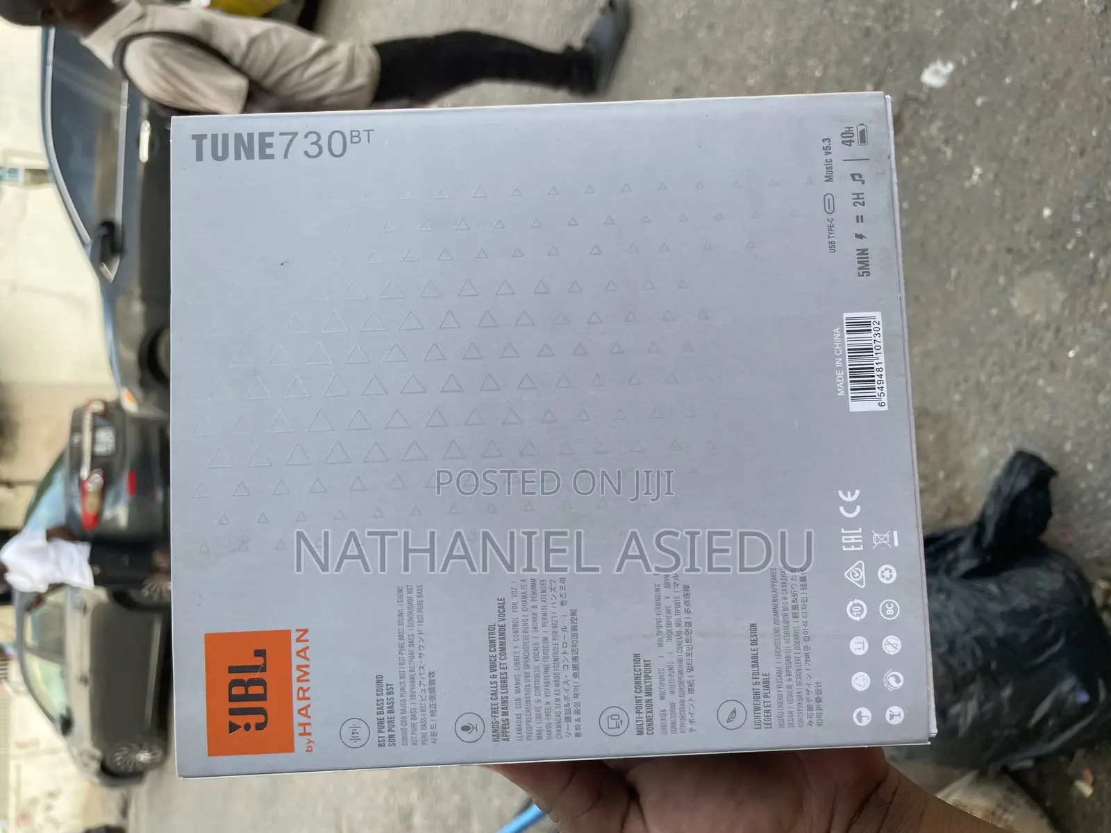 JBL Tune 730bt Wireless Over-Ear Headphone.