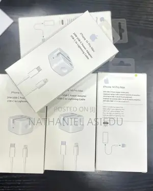 Apple 60w Usb-C Power Adapter and a Usb-C to Lightning Cable
