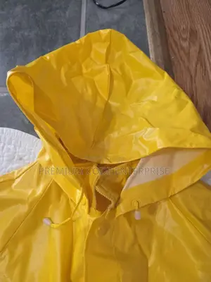 Yellow Non Reflective Raincoat – Straight Design, Waterproof & Durable