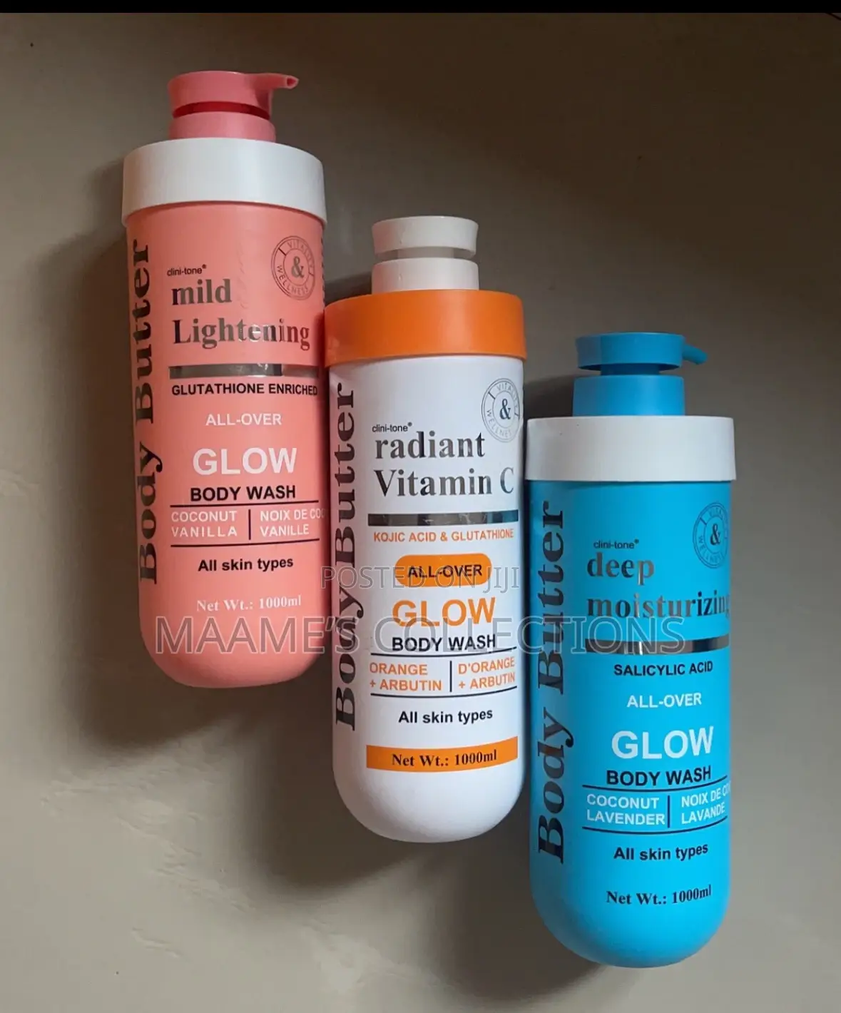 Clini-tone Radiant Vitamin C Glow Body Wash.