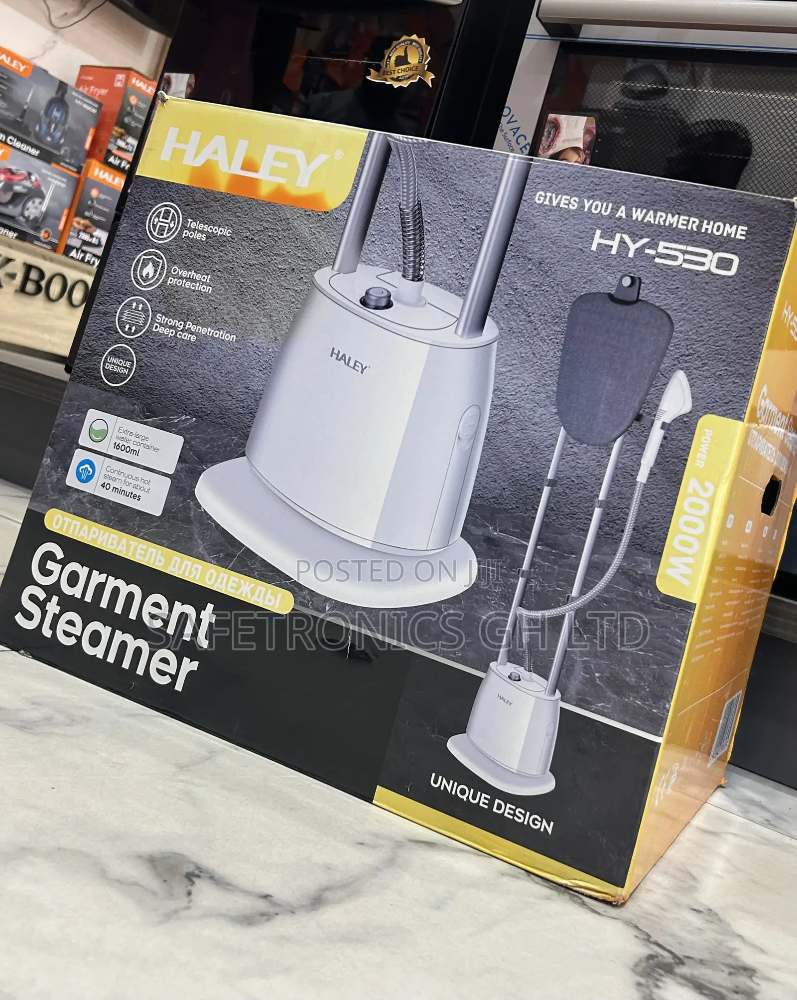 Check Out New 2000 Watts Haley __ Hy-530 White Garment Steamer