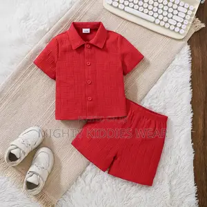 Boy Short Sleeve Two-Piece Children's Clothing Ages 6m -2yrs